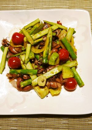 ボイルほたるいかと彩り野菜炒め-レシピのメイン写真
