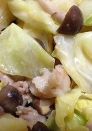 キャベツと豚肉の味噌マヨ炒め-レシピのメイン写真