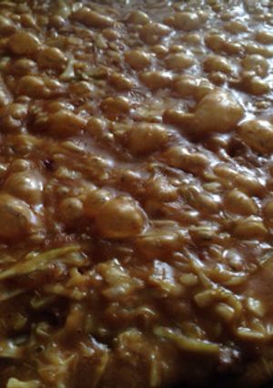 お家で簡単★チーズカレーもんじゃ焼き-レシピのメイン写真
