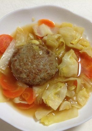 簡単スープハンバーグ-レシピのメイン写真