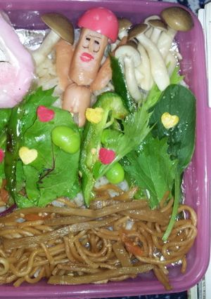 キャラ弁・こびとづかんの森-レシピのメイン写真