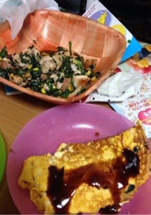 納豆オムレツ-レシピのメイン写真