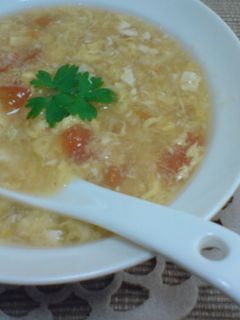 カニとトマトの中華風スープ-レシピのメイン写真