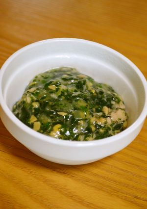 離乳食*中期～『納豆ツナあんかけお粥』-レシピのメイン写真