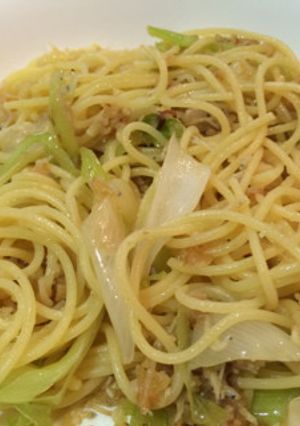 葱としらすの濃厚ペペロンチーノ-レシピのメイン写真