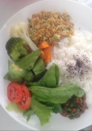 炒りおからのワンプレートランチ-レシピのメイン写真