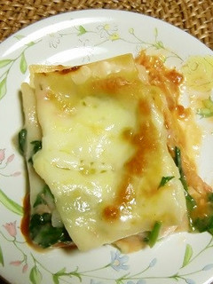 クッキングトマトソースで、簡単ラザニア-レシピのメイン写真