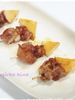 お弁当にも☆豚コマとたけのこのミニ串-レシピのメイン写真