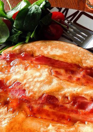 朝の新定番！ベーコン パンケーキ-レシピのメイン写真