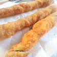 ローングなアスパラ肉巻フライ♪