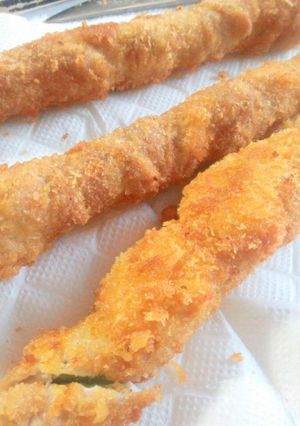 ローングなアスパラ肉巻フライ♪-レシピのメイン写真