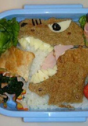 キャラ弁 ティラノサウルス編-レシピのメイン写真