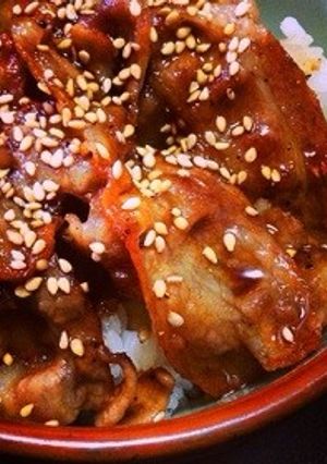 甘辛豚バラ丼♪-レシピのメイン写真