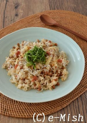 納豆とセロリの梅じゃこチャーハン-レシピのメイン写真