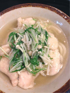 鶏むね肉と水菜のみぞれうどん-レシピのメイン写真