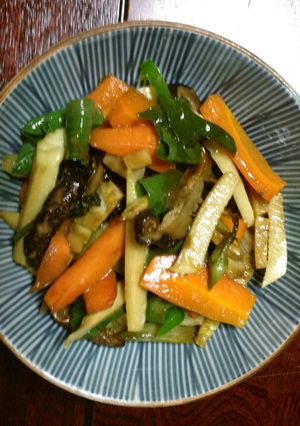 筍とウド入り、春の野菜炒め-レシピのメイン写真