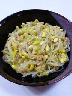 超しっとりごまで豆もやしと納豆ナムル-レシピのメイン写真