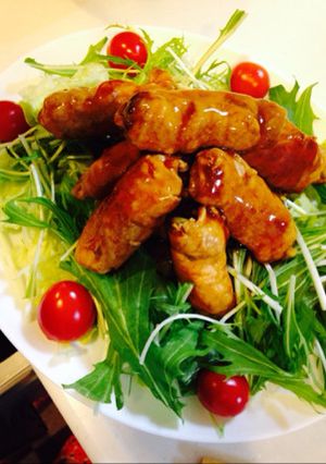 節約♡豚肉のレタス巻き♡-レシピのメイン写真