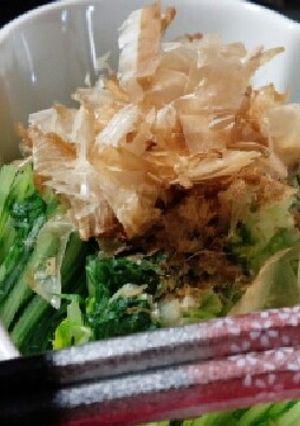 水菜の５分で出来ちゃうおひたし-レシピのメイン写真