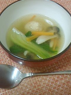 肉団子と青梗菜の中華スープ★-レシピのメイン写真