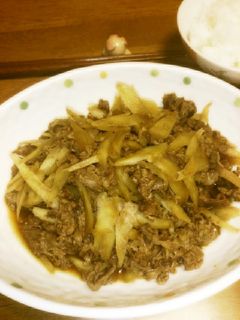 我が家の牛肉ごぼうの甘辛煮-レシピのメイン写真