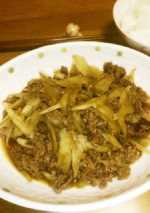 我が家の牛肉ごぼうの甘辛煮-レシピのメイン写真