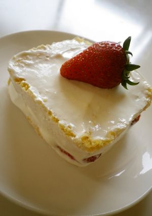電子レンジで!ショートケーキ♡-レシピのメイン写真
