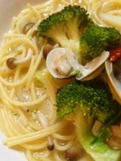 ハマグリとブロッコリーの和風パスタ-レシピのメイン写真