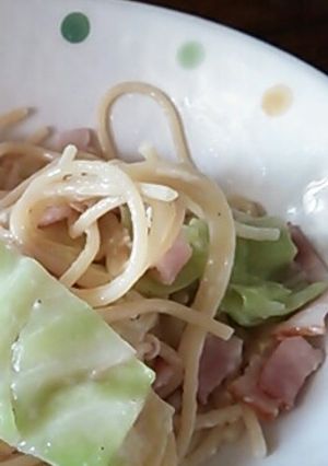 ☆ベーコンとキャベツのズボラパスタ☆-レシピのメイン写真