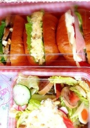 ♡3種類ロールパンでランチbox♡-レシピのメイン写真