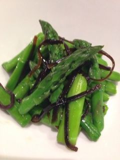 アスパラの塩昆布和え-レシピのメイン写真