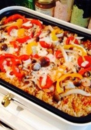 レトルトカレーと残り物で簡単パエリア！-レシピのメイン写真