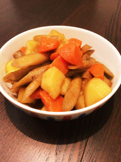簡単じゃがいも人参ごぼうの煮物-レシピのメイン写真