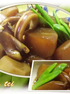 いか里と大根の煮つけ-レシピのメイン写真