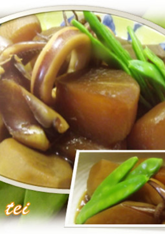 いか里と大根の煮つけ-レシピのメイン写真