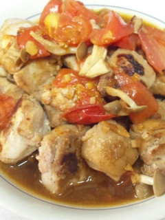 鶏肉とトマトの照り焼き-レシピのメイン写真