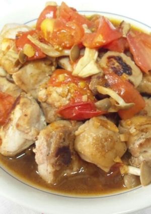 鶏肉とトマトの照り焼き-レシピのメイン写真