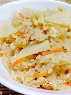 *ふっくらツヤツヤ田舎の筍ご飯*-レシピのメイン写真