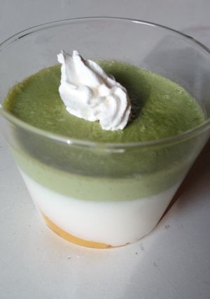 京都の宇治茶でプリン-レシピのメイン写真