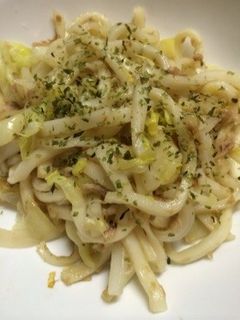 簡単★ツナと残り野菜で焼きうどん-レシピのメイン写真
