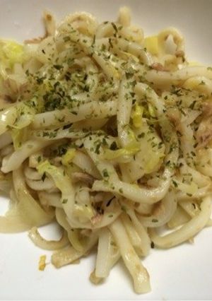 簡単★ツナと残り野菜で焼きうどん-レシピのメイン写真