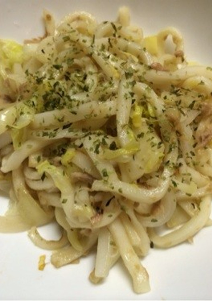 簡単★ツナと残り野菜で焼きうどん-レシピのメイン写真