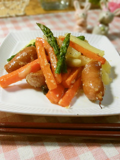 ☆常備野菜とアスパラの粉チーズ炒め☆-レシピのメイン写真