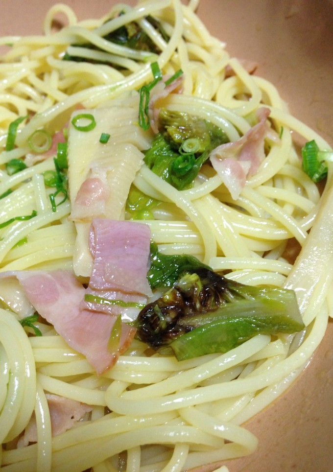簡単★ふきのとうと筍のパスタ-レシピのメイン写真