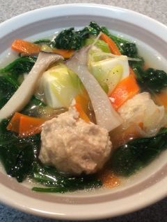 ☆具だくさん☆ほうれん草と鶏団子のスープ-レシピのメイン写真