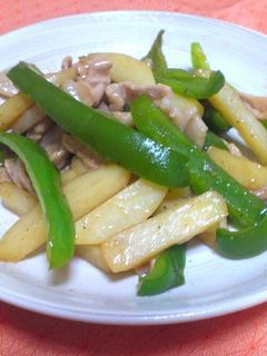 簡単♪新じゃがde青椒肉絲風炒め-レシピのメイン写真