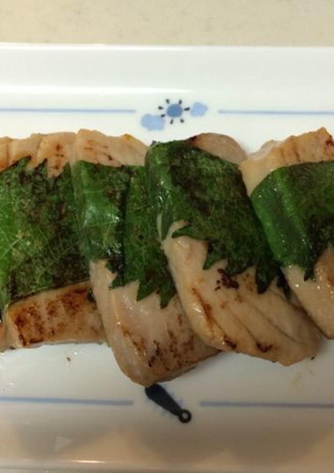 漬けまぐろの大葉巻き焼き-レシピのメイン写真