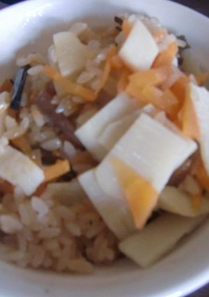 炊飯器で山菜おこわ-レシピのメイン写真