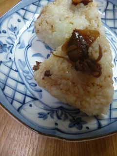 ほたるいかの佃煮のおにぎり-レシピのメイン写真
