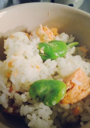 春のそら豆ごはん-レシピのメイン写真